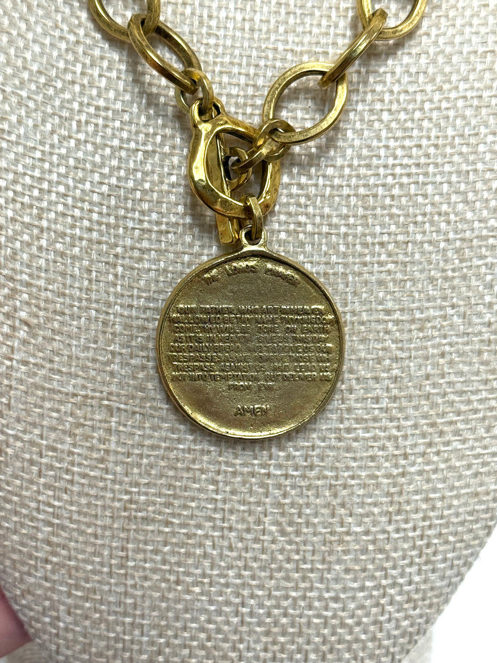 The Lord’s Prayer Double Sided Necklace