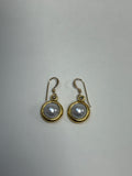 Pearl Drop Gold Earrings