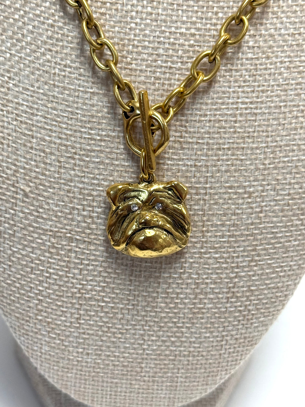 Bulldog Gold Necklace