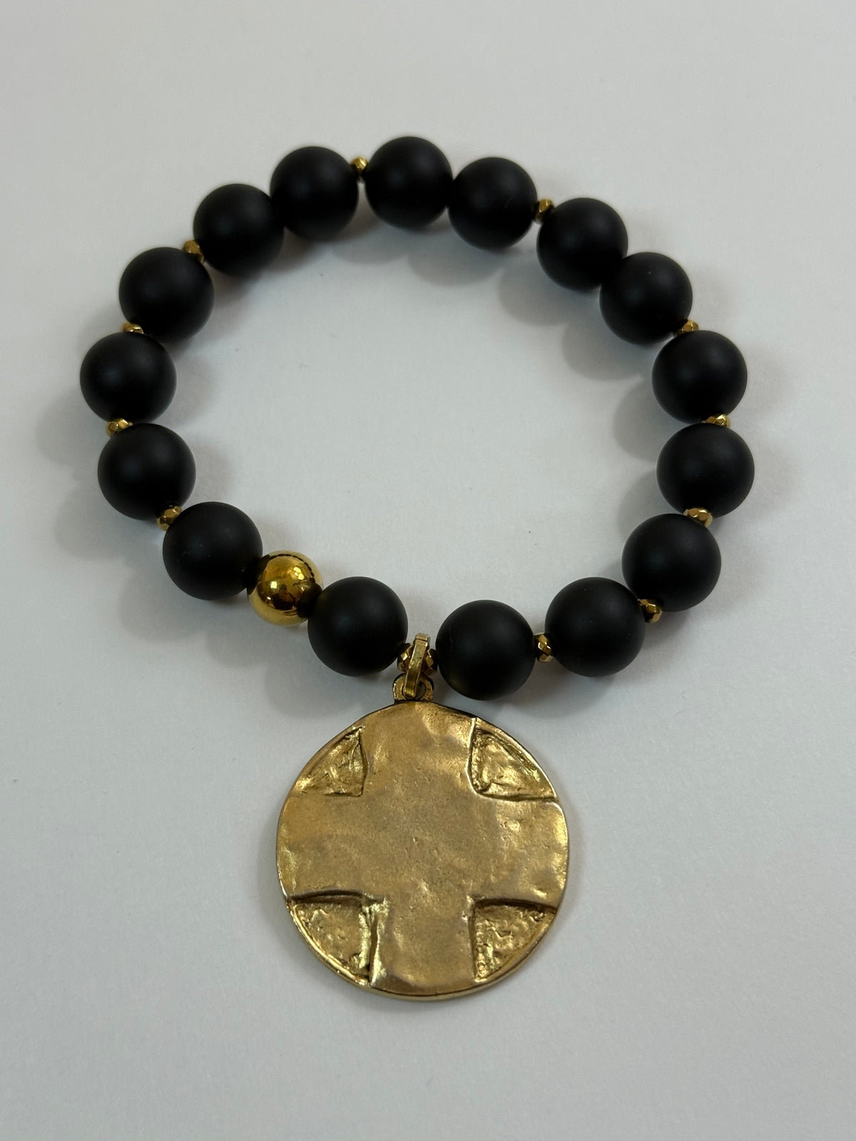 The Lord’s Prayer Elastic Bracelet- Black