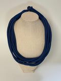 8 Strand Slub Necklace-Navy