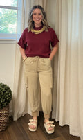 Risen Joggers- Latte