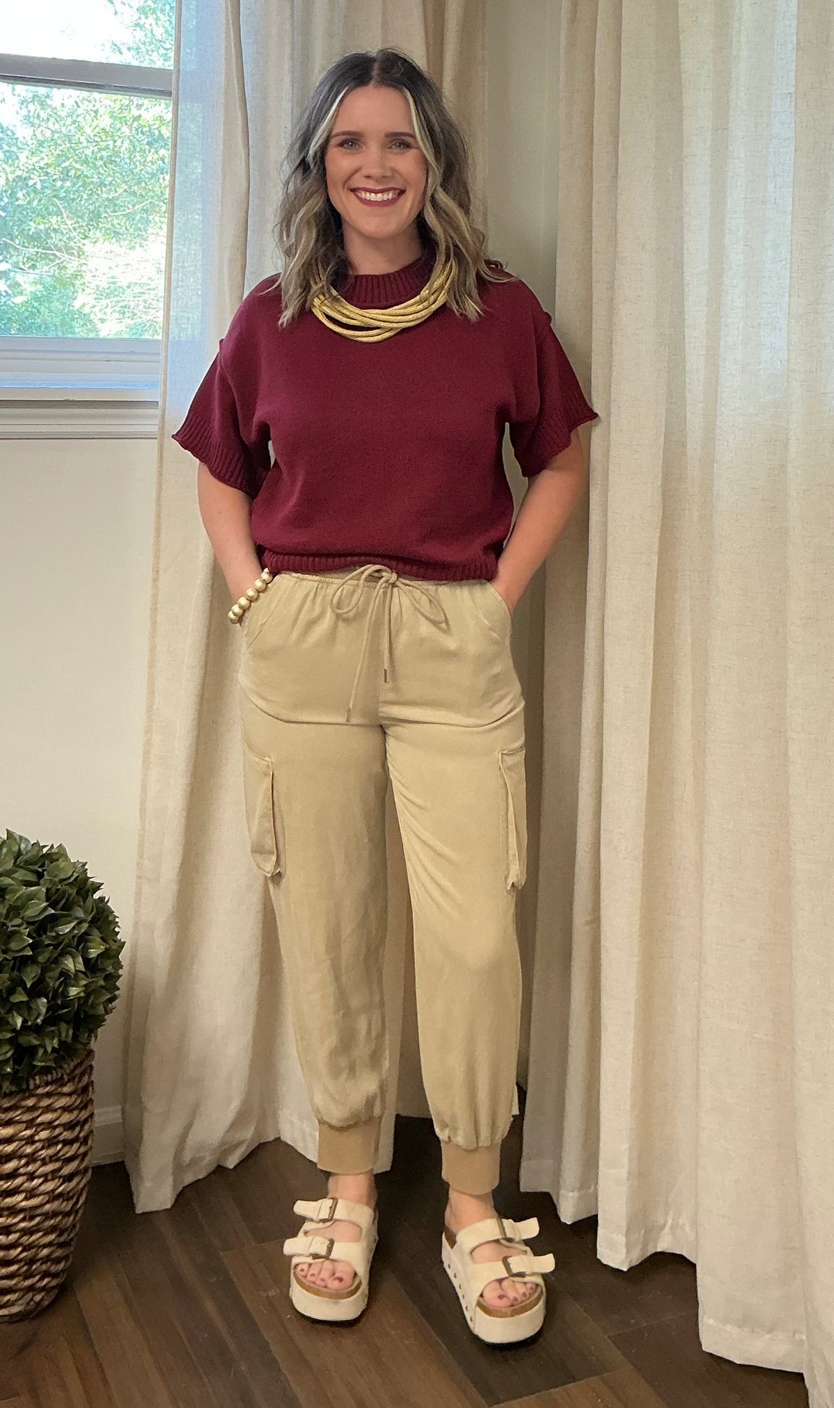 Risen Joggers- Latte