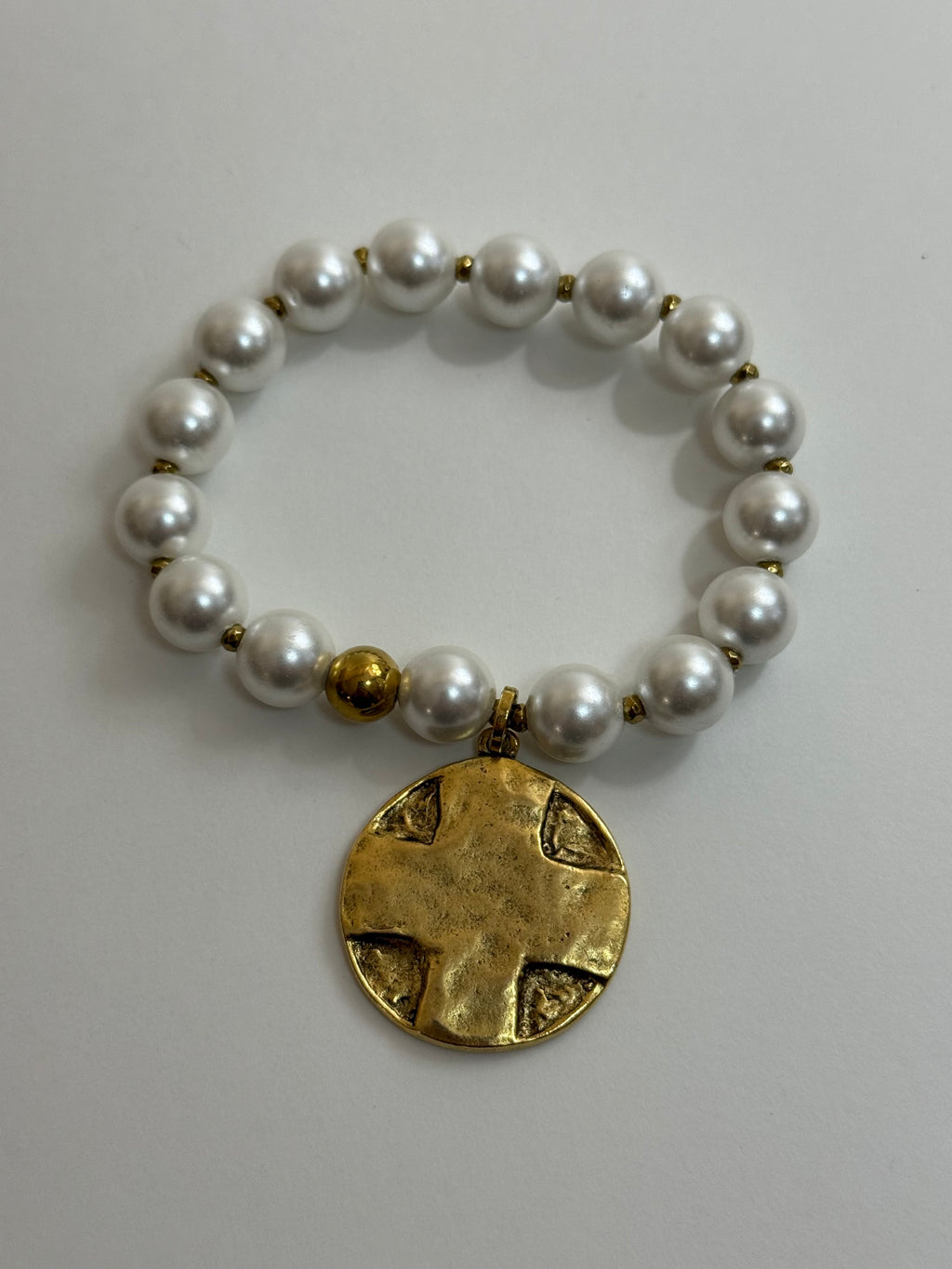 The Lord’s Prayer Pearl Stretch Bracelet