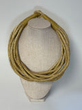 8 Strand Slub Necklace-Gold