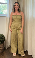 Olive Braid Jumpsuit