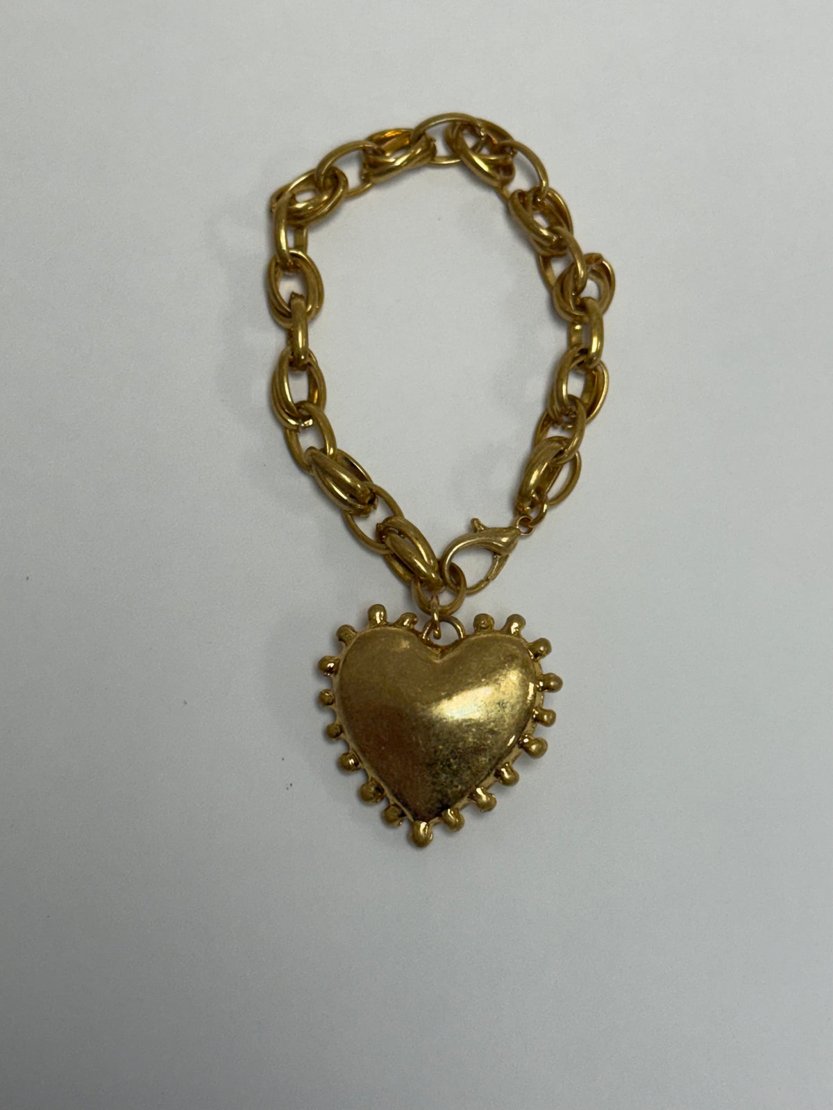 Dotted & Puffy Heart Bracelet