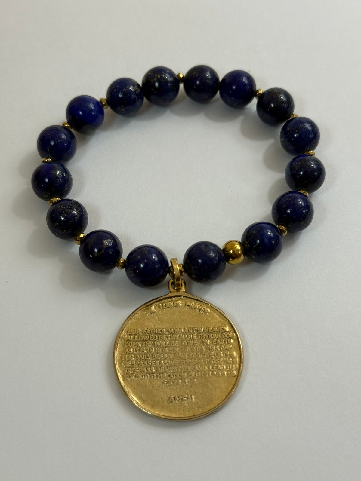 The Lord’s Prayer Elastic Bracelet- Navy