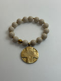 The Lord’s Prayer Elastic Bracelet-Cream