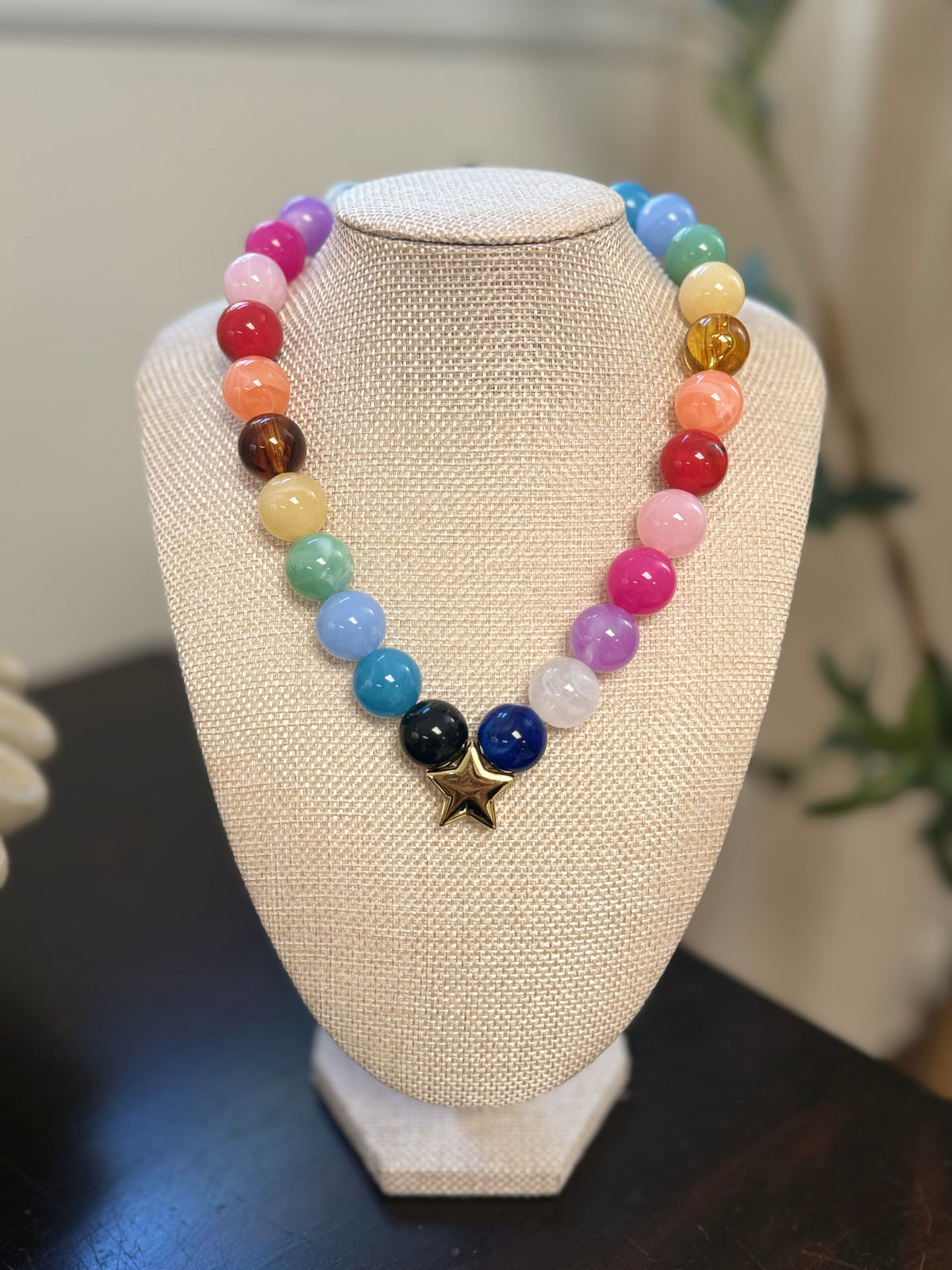 Star Multicolor Bubble Necklace