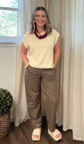 Polka Dot Pants: Brown